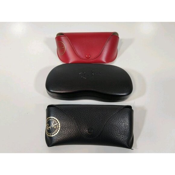 Ray Ban Sunglasses Case Only (Lot Of 3) Hardshell Softshell Wayfarer Aviator - Picture 1 of 10